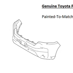 Painted 2016-2021 Toyota Land Cruiser Front Bumper Cover | Genuine OEM
