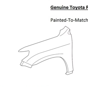 Painted 2016-2021 Toyota Land Cruiser Front Fender | Genuine OEM