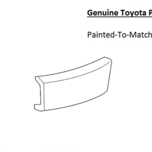 Painted 2016-2021 Toyota Land Cruiser Rear Hitch Cover | Genuine OEM