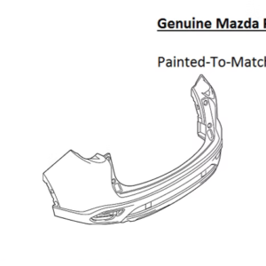 Painted 2016-2023 Mazda CX-9 CX9 Rear Bumper Cover | Genuine OEM