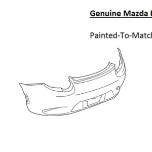 Painted 2016-2023 Mazda MX-5 MX5 Miata Rear Bumper Cover | Genuine OEM