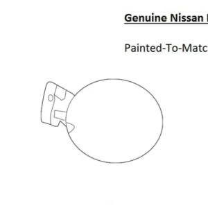 Painted 2016-2023 Nissan Maxima Fuel Door | Genuine OEM