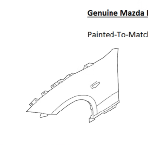 Painted 2016-2026 Mazda MX-5 MX5 Miata Front Fender | Genuine OEM