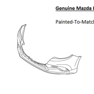 Painted 2017-2018 Mazda 3 Mazda3 Front Bumper Cover | Genuine OEM