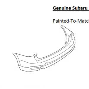 Painted 2017-2018 Subaru Forester Rear Bumper Cover | Genuine OEM