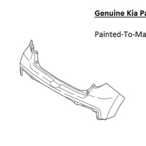 Painted 2017-2019 Kia Soul Soul EV Rear Bumper Cover | Genuine OEM