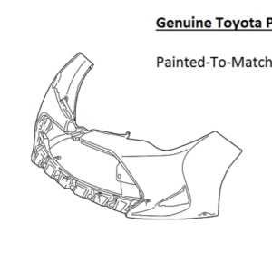 Painted 2017-2019 Toyota Corolla Sedan Front Bumper Cover | Genuine OEM