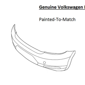 Painted 2017-2019 Volkswagen VW Beetle Rear Bumper Cover | Genuine OEM