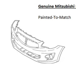 Painted 2017-2020 Mitsubishi Mirage G4 Front Bumper Cover | Genuine OEM