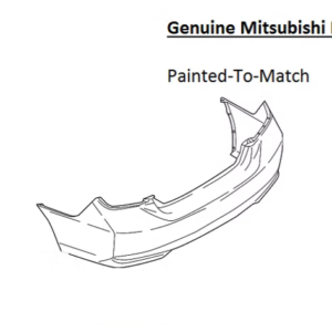 Painted 2017-2020 Mitsubishi Mirage G4 Rear Bumper Cover | Genuine OEM