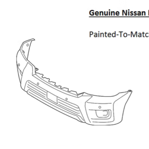 Painted 2017-2020 Nissan Armada Front Bumper Cover | Genuine OEM