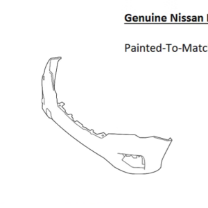 Painted 2017-2020 Nissan Pathfinder Front Bumper Cover | Genuine OEM