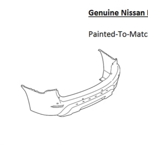 Painted 2017-2020 Nissan Pathfinder Rear Bumper Cover | Genuine OEM