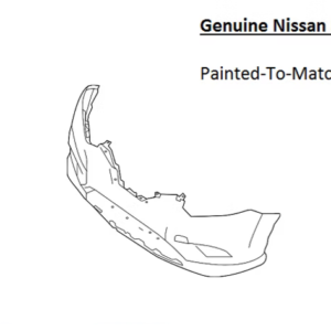 Painted 2017-2020 Nissan Rogue Front Bumper Cover | Genuine OEM