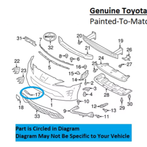 Painted 2017-2020 Toyota 86 Front Tow Hook Cover | Genuine OEM