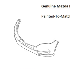 Painted 2017-2021 Mazda CX-5 CX5 Front Bumper Cover | Genuine OEM