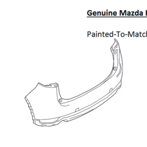 Painted 2017-2021 Mazda CX-5 CX5 Rear Bumper Cover | Genuine OEM