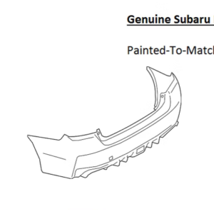 Painted 2017-2021 Subaru WRX Rear Bumper Cover | Genuine OEM