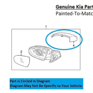 Painted 2017-2022 Kia Sportage Side Mirror Cover | Genuine OEM