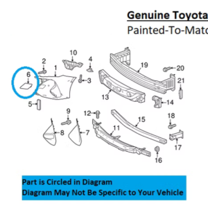 Painted 2017-2022 Toyota Prius Prime Front Tow Hook Cover | Genuine OEM