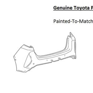 Painted 2017-2022 Toyota Prius Prime Rear Bumper Cover | Genuine OEM
