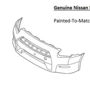 Painted 2017-2023 Nissan GT-R GTR Front Bumper Cover | Genuine OEM