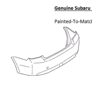 Painted 2017-2023 Subaru Impreza Rear Bumper Cover | Genuine OEM