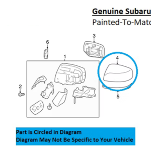 Painted 2017-2023 Subaru Impreza Side Mirror Cover | Genuine OEM