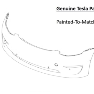Painted 2017-2023 Tesla Model 3 Front Bumper | Genuine OEM