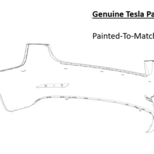 Painted 2017-2023 Tesla Model 3 Rear Bumper | Genuine OEM