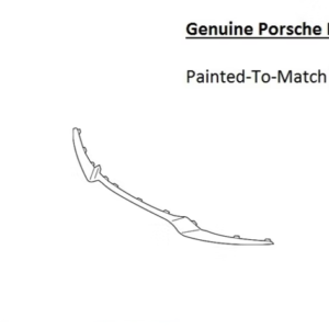 Painted 2017-2025 Porsche 718 Boxster Front Valance | Genuine OEM