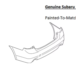 Painted 2018-2019 Subaru Legacy Rear Bumper Cover | Genuine OEM