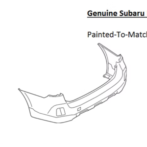Painted 2018-2019 Subaru Outback Rear Bumper Cover | Genuine OEM