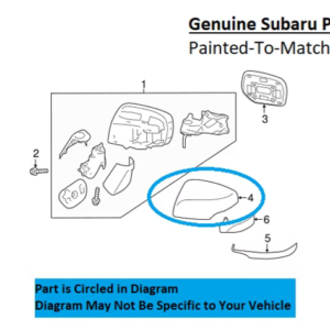 Painted 2018-2019 Subaru Outback Side Mirror Cover | Genuine OEM