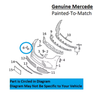 Painted 2018-2020 Mercedes S450 S560 Front Tow Hook Cover | Genuine OEM
