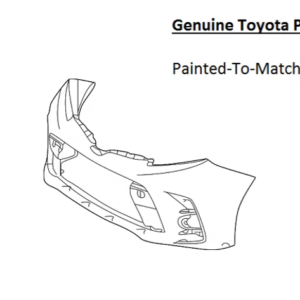 Painted 2018-2020 Toyota Sienna Front Bumper Cover | Genuine OEM