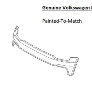 Painted 2018-2020 Volkswagen Atlas Front Bumper Cover | Genuine OEM