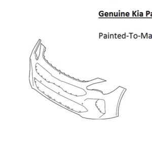 Painted 2018-2021 Kia Stinger Front Bumper Cover | Genuine OEM