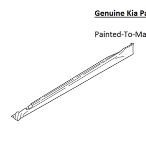 Painted 2018-2021 Kia Stinger Side Skirt Rocker Molding | Genuine OEM
