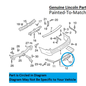 Painted 2018-2021 Lincoln Navigator Rear Hitch Cover | Genuine OEM