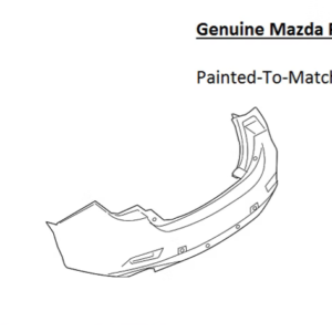 Painted 2018-2021 Mazda 6 Mazda6 Rear Bumper Cover | Genuine OEM
