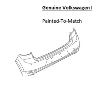 Painted 2015-2017 Volkswagen GTI Rear Bumper Cover | Genuine OEM