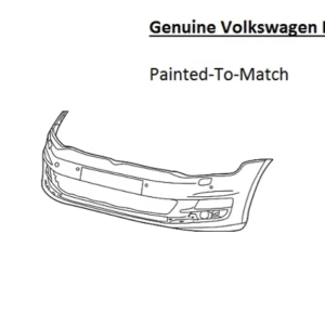 Painted 2018-2021 Volkswagen Golf Front Bumper Cover | Genuine OEM