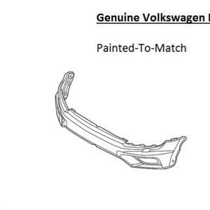 Painted 2018-2021 Volkswagen Tiguan Front Bumper | Genuine OEM