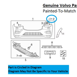 Painted 2018-2021 Volvo XC60 Headlamp Washer Cover | Genuine OEM