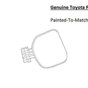 Painted 2018-2022 Toyota CHR C-HR Fuel Door | Genuine OEM