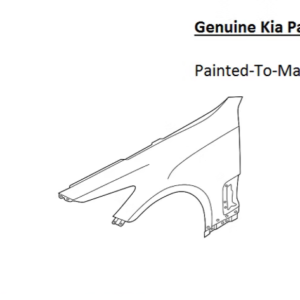 Painted 2018-2023 Kia Stinger Front Fender | Genuine OEM