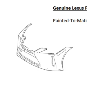 Painted 2018-2023 Lexus LC500 LC500h Front Bumper Cover | Genuine OEM