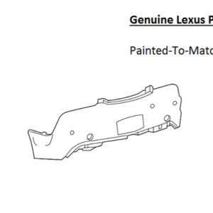 Painted 2018-2023 Lexus LC500 LC500h Rear Bumper Cover | Genuine OEM