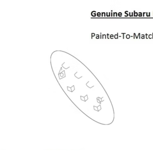 Painted 2018-2023 Subaru Crosstrek Fuel Door | Genuine OEM